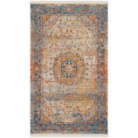 SAFAVIEH Vintage Persian VTP435B Blue / Multi Rug 4' X 6'