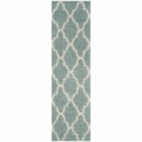 Safavieh SGDS257C-26 2 ft. 3 in. x 6 ft. SGD-Dallas Shag Rectangle Machine Made Rug - Seafoam