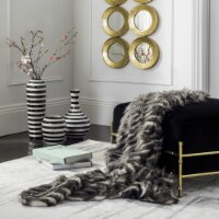 Safavieh Faux Pheasant Throw - Black