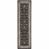 Safavieh LNH340D-28 Lyndhurst Power Loomed, 336000 Points & Sqm Runner Rug, Anthracite & Crea