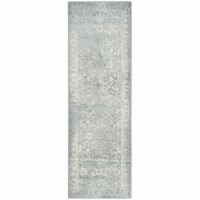 Safavieh ADR109T-26 Adirondack Runner Area Rug, Slate & Ivory - 2 ft. - 6 in. x 6 ft.