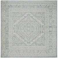 Safavieh ADR108T-8SQ Adirondack Square Rugs, Slate & Ivory - 8 x 8 ft.