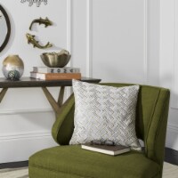 Safavieh Metallic Pillow - Grey