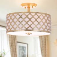 SAFAVIEH Kora Flush Mount | Gold |