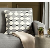 Safavieh Retro Square Pillow - Light Grey