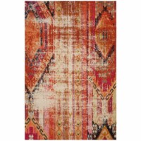 Safavieh MNC222H-6 6 ft.7 in. x 9 ft.2 in. Monaco Power Loomed Medium Rectangle Area Rug, Ora