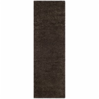 Safavieh SGN725-8181-211 2 ft.-3 in. x 11 ft. Santa Monica Shag Power Loomed Runner Rug, Mush