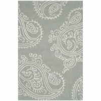 SAFAVIEH Bella BEL153A Handmade Grey / Ivory Rug 2' 6 x 4'