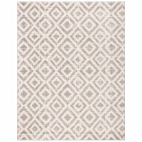 SAFAVIEH Amsterdam Collection AMS105A Ivory / Mauve Rug 9' X 12'