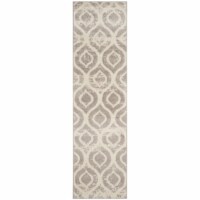 SAFAVIEH Amsterdam Collection AMS107A Ivory / Mauve Rug 2'-3  X 8'