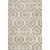 SAFAVIEH Amsterdam Collection AMS107A Ivory / Mauve Rug 5'-1  X 7'-6