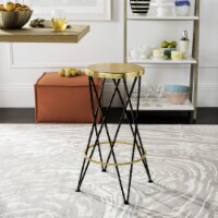 SAFAVIEH Hester Bar Stool Gold / Black