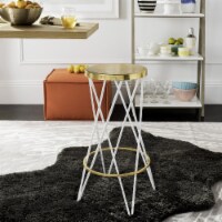 SAFAVIEH Hester Bar Stool White / Gold