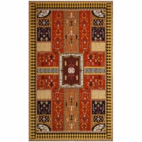Safavieh CLV512D-5 Classic Vintage Power Loomed Medium Rectangle Area Rug, Orange & Gold - 5