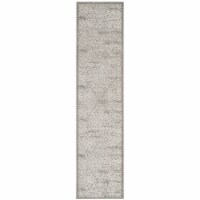 Safavieh PRN711G-28 Princeton Power Loomed Runner Rugs, Grey & Beige - 2 x 8 ft.