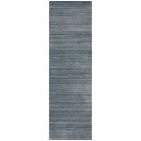 SAFAVIEH Himalaya HIM820C Handmade Slate / Blue Rug 2' 3  x 8'