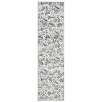 Safavieh CNG622C-28 Carnegie Power Loomed Runner Rug, Cream & Light Grey - 2 ft. 3 in. x 8 ft