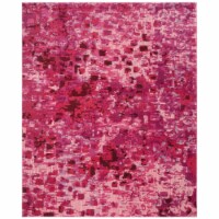 Safavieh MNC225F-8 8 x 11 ft. Monaco Power Loomed Large Rectangle Area Rug, Fuchsia