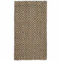 Safavieh NF181D-24 Natural Fiber Accent Area Rug, Natural & Grey - 2 ft.-3 in. x 4 ft.