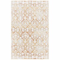 SAFAVIEH Palermo Collection PLM846G Gold / Beige Rug 5' 1  x 7' 6