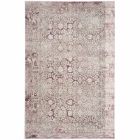 SAFAVIEH Palermo Collection PLM850R Rose / Beige Rug 5' 1 x 7' 6
