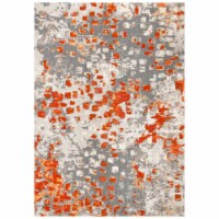 Safavieh MNC225H-810 Monaco Large Rectangle Rugs, Grey & Orange - 8 x 10 ft.