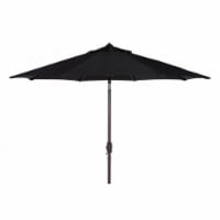 SAFAVIEH Outdoor Collection Ortega 9-Foot Tilt Crank Umbrella Black