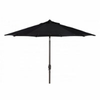 SAFAVIEH Outdoor Collection Ortega 9-Foot Tilt Crank Umbrella Black