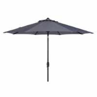 SAFAVIEH Outdoor Collection Ortega 9-Foot Tilt Crank Umbrella Grey