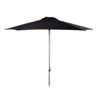 SAFAVIEH Outdoor Collection Hurst 9-Foot Push Up Umbrella Black