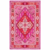 Safavieh BLG545B-5 Bellagio Hand Tufted Medium Rectangle Area Rug, Red & Pink - 5 x 8 ft.