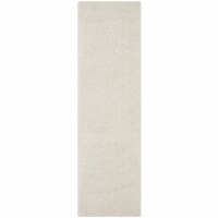 SAFAVIEH Venice Shag Collection SG256P Handmade Pearl Rug 2' 3 x 6'