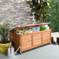 SAFAVIEH Outdoor Collection Elina 47.2-inch Length Cushion Box Natural