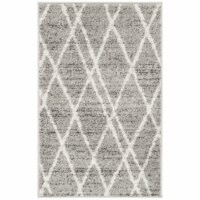 Safavieh ADR128B-24 2 ft.6 in. x 4 ft. Adirondack Power Loomed Accent Area Rug, Ivory & Silve