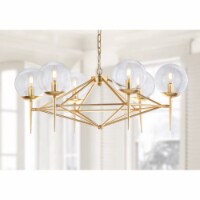 SAFAVIEH Greyor 6 Light 34 Chandelier | Gold |
