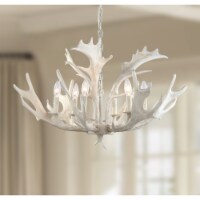 SAFAVIEH Birch 6 Light 30 Chandelier | White |