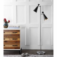 SAFAVIEH Efisio Floor Lamp | Chrome / Black |
