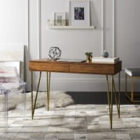 SAFAVIEH Pine 2-Drawer Desk Natural