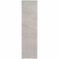 Safavieh CNG621G-212 2 ft.-3 in. x 12 ft. Carnegie Power Loomed Runner Rug, Light Grey & Crea