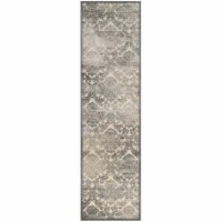 Safavieh PAR307-7140-28 2 ft.-2 in. x 8 ft. Paradise Power Loomed Runner Rug, Cream & Slate B