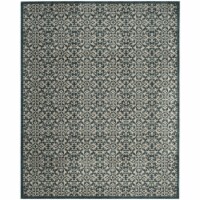 Safavieh SER215G-8 8 x 10 ft. Serenity Power Loomed Large Rectangle Area Rug, Turquoise & Cre