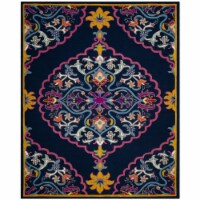 Safavieh BLG605C-8 Bellagio Hand Tufted Large Rectangle Area Rug, Navy Blue & Multicolor - 8