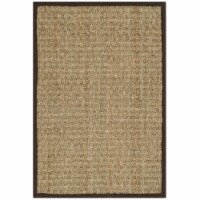 SAFAVIEH Natural Fiber NF114K Natural/Dark Brown Rug 2' x 3'