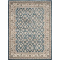 Safavieh SOF378C-810 Sofia Large Rectangle Rugs, Blue & Beige - 8 x 10 ft.