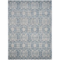Safavieh SOF381C-1115 Sofia Power Loomed Oversized Rugs, Blue & Beige - 11 x 15 ft.