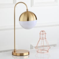 SAFAVIEH Marine Table Lamp | Blue / Charcoal |