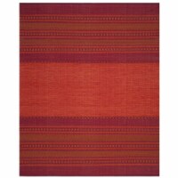 SAFAVIEH Montauk MTK215A Handwoven Orange / Red Rug 8' x 10'