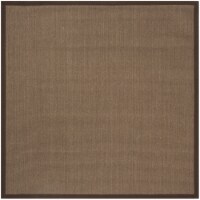 Safavieh NF131C-6SQ Natural Fiber Square Area Rug, Brown & Brown - 6 x 6 ft.