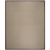 Safavieh NF131F-9 Natural Fiber Large Rectangle Area Rug, Sage & Brown - 9 x 12 ft.