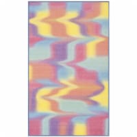 Safavieh PTB117A-3 3 x 5 ft. Paint Brush Power Loomed Small Rectangle Area Rug, Fuchsia & Yel